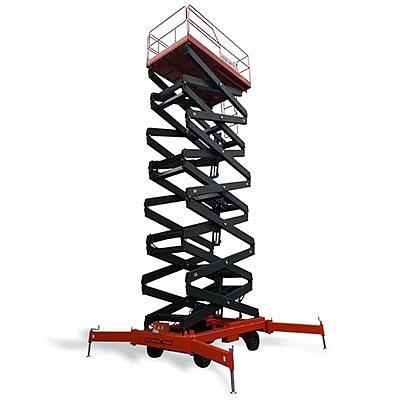 Фото 61 - Ножничный подъемник с электроподъемом и аккумулятором QX-050-120 DC/AC OXLIFT 500 кг 12 м.