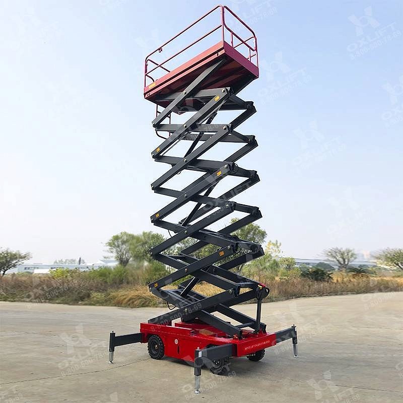 Фото 60 - Самоходный Ножничный Подъемник QZ-030-075 OXLIFT 300 кг 7,5 м.