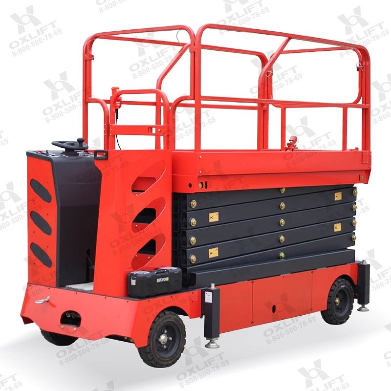 Фото 30 - Самоходный Ножничный Подъемник QZ-050-075 WD OXLIFT 500 кг 7.5 м.