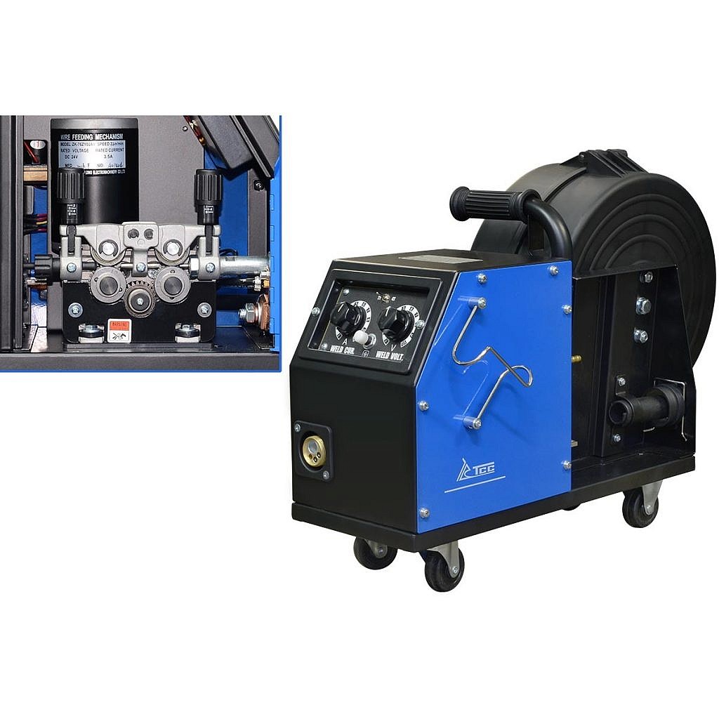 Фото 20 - Закрытый подающий механизм, 4 ролика для PRO MIG/MMA-400/500F / wire feeder.